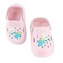 SANVIS Slingback Clog Shoes for Boys & Girls || Indoor & Outdoor Sandals Clogs for Kids || flip Flop Slipper, Kids Cute Clogs Cartoon Garden Shoes Boys Girls (Pink, 28)