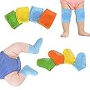 Baby Crawling Anti-Slip Knee and Anti Slip Baby Boys Girls Socks Best Infant Gift, Unisex Baby Toddlers Kneepads