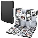 HEIYING Game Card Case for Nintendo 3DS 3DSXL 2DS 2DSXL DS DSi,Portable 3DS 2DS DS Game Cartridge Holder Storage with 24 Game Card Slots. (Black)