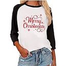 Ofertas Friday Black Christmas Deals of The Day Clearance/Electronics Womens Christmas T Shirts Christmas Cute Country Concert Outfits Christmas Long Sleeve Black Top