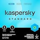 Kaspersky Standard Anti-Virus 2024 | 3 Devices | 1 Year | Advanced Security | Online Banking Protection | Performance Optimization | PC/Mac/Mobile | Online Code