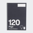 120 Pages A4 Spiral Notebook School Office Note Book 8mm Ruled Pages AU