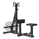 GMWD Seated Row Machine, Plate Loaded Back Chest Machine, Upper Body Workout Machine with Rotating Handles, Home Gym Equipment