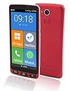 Olympia Neo Senioren 2287 - Smartphone extra large compatibile con apparecchi acustici, pulsante di emergenza di emergenza, colore: rosso