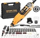 Handstar Rotary Tool, Rotary Tool Kit with 6 Variable Speed Electric Drill Set, Large LED Display Screen, 10000-35000RPM with 1M Flex Shaft and Carrying Case, for Grinding Carving Polishing etc