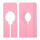 PATIKIL Clothes Dividers for Hanging Clothes, 10 Pack Rectangle Closet Clothing Rack Size Dividers Blank Labels Sorting Rectangular Separator for Closet, Pink