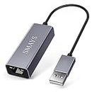 LAN Adapter for Nintendo Switch, Wii, Wii U Wired Internet - Ethernet to USB Network Connection
