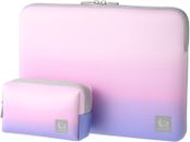 Chululu 4977187001082 PC Inner Case 13.3 Inch & Multi Pouch Set, Aurora Pink, PC
