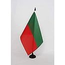 AZ FLAG Sac and Fox Nation Table Flag 5'' x 8'' - Thakiwaki Desk Flag 21 x 14 cm - Black Plastic Stick and Base