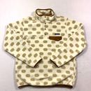 NWT Patagonia Fleece Pullover Womens Large Synchilla Snap-T Dotted Pattern L