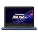 JioBook 11 (2023) NB1112MM(BLU) (Mediatek 8788 Octa-core 2 GHz/ARM Mali G72 MP3 @800 MHz/29.5cms 60 Hz/Thin and Light Laptop/ 4 GB LPDDR4/ 64 GB eMMC/JioOS 4G LTE, Dual Band Wi-Fi/Blue/ 990 GMS)