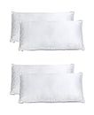Habitat Rectangular 20x36 Inches Pillow, Set of 4, Bed Pillows for Sleeping - Pillows King Size, Premium Hotel Quality 4 Pack (Pillow Insert) White