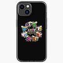 Select fashion LGBT Pride Bees Black Phone Case Printed and Designed For iPhone Compatible TPU Shockproof Protective Phone Cover, Raised Edges, Scratch Resistant Design
