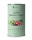Nutra Organics Super Greens + Reds 600g Daily Wholefood Multivitamin to support immunity, gut wellbeing and energy (66 serves)