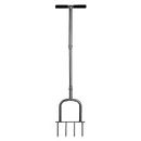 BARAYSTUS Height Adjustable Mannual Lawn Aerator for Compacted Soils and Lawns Hand Aerator with 4 Spike Aerator