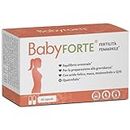 BabyFORTE® Fertilità Femminile - Concepimento Integratori - 60 Capsule - acido folico + Maca + mio-inositolo + Nutrienti - Vegan