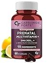 Carbamide Forte Prenatal Multivitamin for Pregnancy with 300mg DHA & 18 Ingredients - 60 Capsules