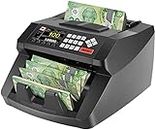 Money Counter Machine with UV/MG/IR/MT, Kaegue Bill Currency Counter Machine, Cash Counting Machine with 6 Modes, 1,000 Notes Per Minute, 2 Years Warranty (Black)