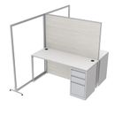 Modular 2-Person Office Cubicle Workstations with Storage 5 x 8 x 65"H