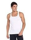 U.S. POLO ASSN. Mens Pure Cotton Ribbed EV006 Vest - Pack of 1 (White 2XL)