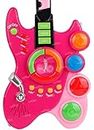 Zest 4 Toyz Musical Guitar Toy with Keyboard for Kids | Battery Operated Musical Instruments Toys for Beginners (Pink)