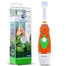 Brilliant Oral Care Kids Sonic Electric Toothbrush with Soft Bristles, Round Brush Head, LED Light, and Timer, for Children Ages 3+, Dinosaur