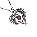 Women Gothic Skull Black Heart Pendants Jewellery Necklaces Items Mens Punk Stuff Pendant Jewellery Cheap Necklace Simple and Sophisticated Design