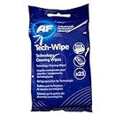 AF Tech Wipes - 25 Pre Moistened Screen, Phone & Technology Cleaning Wipes MTW025P
