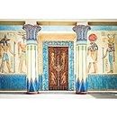 YongFoto 3x2m Vinyl Toile de Fond Ancien Egypte Scène Peintures murales Pharaon Temple Hiéroglyphique Papyrus égyptien Fond Décors Studio Photo Portrait Video Fete Mariage Photographie Accesorios