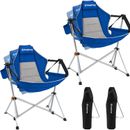 Hammock Camping Chair, Aluminum Alloy Adjustable Back Swinging Chair, Folding Ro