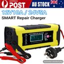 10A 12V Car Battery Charger Automotive AGM GEL Repair for Truck Lawn Mower