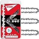 KAKEI 16 Inch Chainsaw Chain 3/8" LP Pitch, 050" Gauge, 55 Drive Links Fits STIHL 021, MS 170, MS 210 and More- S55 (3 Chains)