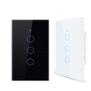 WiFi Switch Smart Home 3 Gang Touch RF Light Wall Panel For Alexa For Google