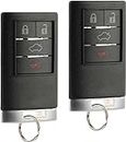2 fits 2008-2013 Cadillac DTS CTS Keyless Enty Remote Key Fob (OUC6000066) - Not for Push to Start