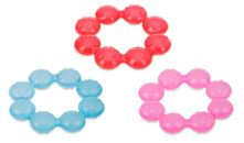 Nuby IcyBite Soother Ring Teether - 3 Colors - Textured Surface - BPA Free