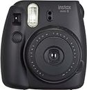 Fujifilm Instax Mini 8 Instant Film Camera (Black) (Renewed)