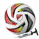 Franklin Sports MLS Tornado Soccer Ball - Official Size 5 Soccer Ball - Soft Cover - Official Size and Weight Soccer Ball - Air Pump Included
