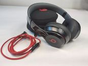 Beats Solo Original Headphones By Dr Dre Wired Black Red With Case Super Clean