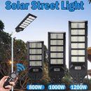 LED Street Light Solar Power Lamp Waterproof with Pole Remote Control for Garden