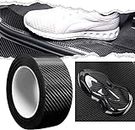ACMUST Anti-Scratch Carbon Fibre Film Tape - Car Door Sill Protector, PPF Black Guard Sticker, Interior Decoration Accessories, Vinyl Wrap for Foot and Paint Protection