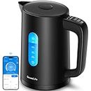 GoveeLife Smart Electric Kettle Temperature Control 1.7L, WiFi Electric Tea Kettle with LED Indicator Lights, 1500W Rapid Boil, 2H Keep Warm, BPA Free, 4 Presets Hot Water Boiler for Tea, Coffee