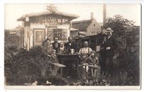 Nuremberg, family in the nursery garden or colony hobby leisure photo RPPC 1914