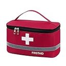 First Aid Kit Bag Compact Survival Emergency Bag Compartment Design Household Supplies Rojo L