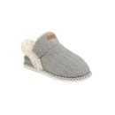 Women's Textured Knit Ankleboot Slippers by GaaHuu in Grey (Size MEDIUM 7-8)