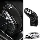 yboueo Sport Style Carbon Fiber Gear Shift Knob Cover Sticker Head Trim Compatible with Cadillac XT5 XT6 CT5 CT6 2023 2022 2021 2020