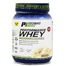PERFORMANCE INSPIRED Nutrition WHEY Protein Powder - All Natural - 25G - Contains BCAAs - Digestive Enzymes - Fiber Packed - Natural Vanilla - 2lb