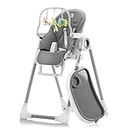 Sweety Fox Baby High Chair Adjustable to 7 Different Heights - Darkgrey Baby Chair - Foldable High Chairs for Babies and Toddlers