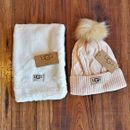 UGG Australia *FLEECE LINED* Hat and Scarf Set NWT Free Shipping SUPER SOFT!!