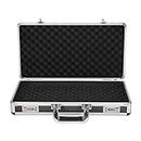 Brihard Pistol Extra Strong Case with Two Combination Locks, Portable Weapon Case with Aluminum Frame, Safe Storage Foam Padded, Extremely Secure Carry Box for Guns, Ammunition and Accessories