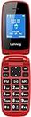 CHAKEYAKE Seniorenhandy ohne Vertrag, Klapphandy Mobiltelefon mit Großen Tasten, 2G GSM Handy für Senioren mit 1.7 Zoll Farbdisplay, Dual SIM, SOS Notruftaste, Taschenlampe (Rot)